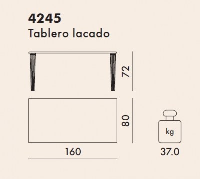 TOPTOP Rectangular Ficha Tecnica 4245
